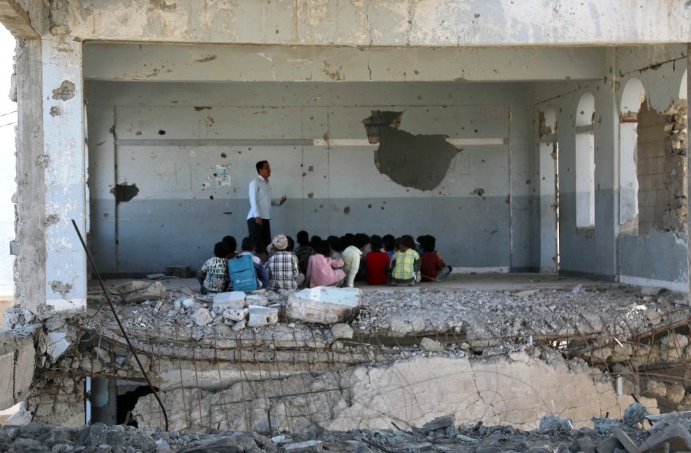 کودکان یمنی در کلاس درس – 2019