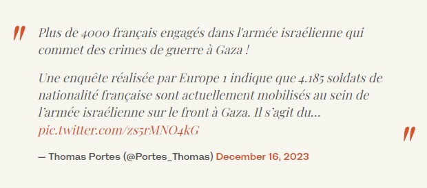 یک نماینده مجلس فرانسه خواستار محاکمه سربازان فرانسوی حاضر در حمله به غزه شد